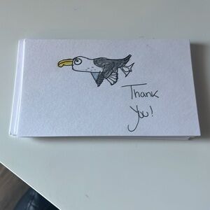 Handcrafted Thank you cards animal themed 27 count